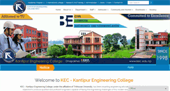Desktop Screenshot of kec.edu.np