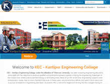 Tablet Screenshot of kec.edu.np